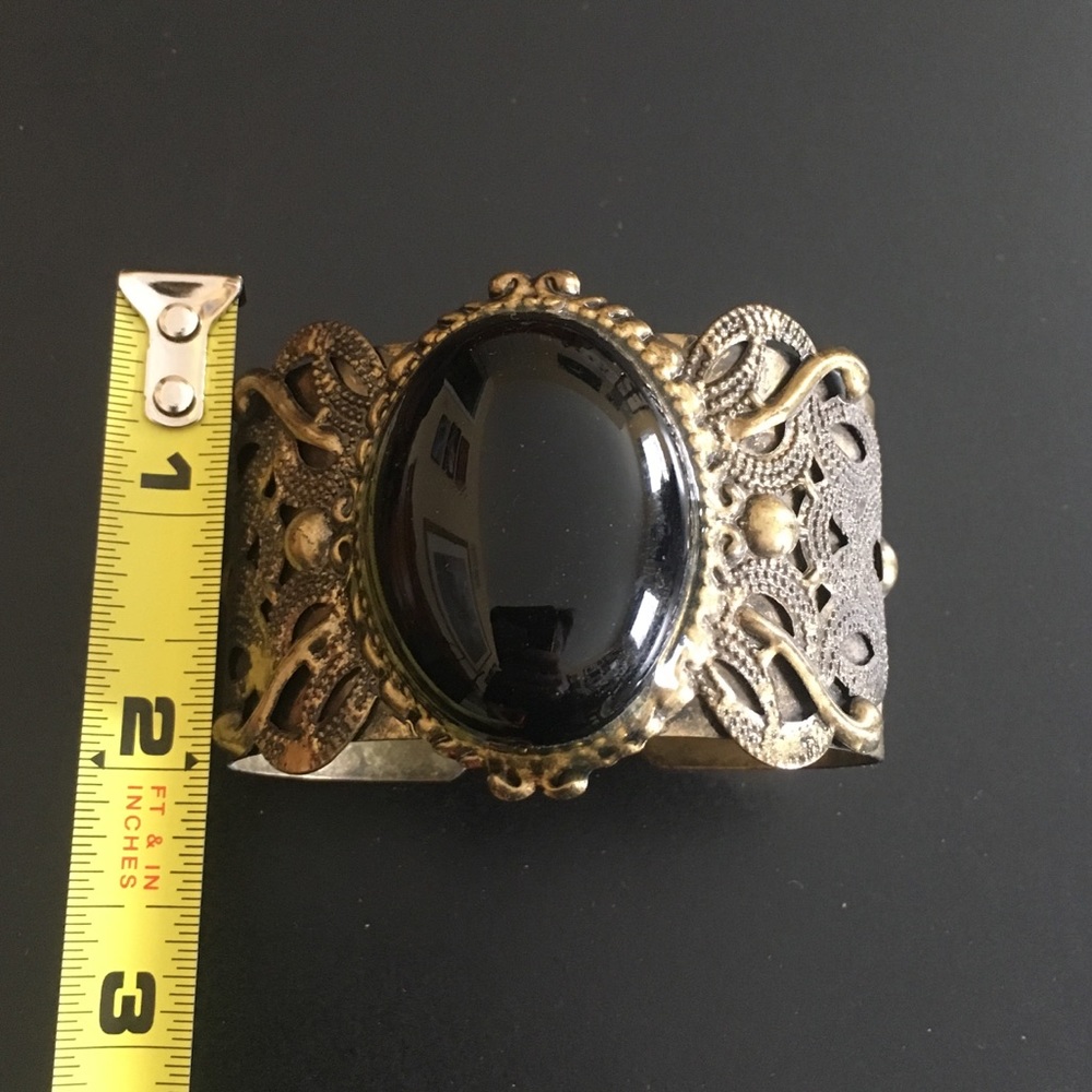 Beautiful Brass Bendable Boho Statement Cuff - image 1